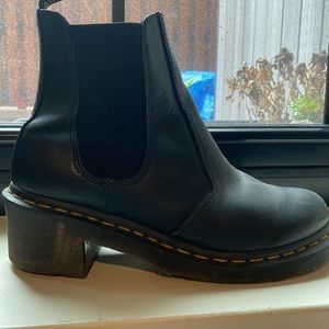 Dr Martins platform heel Chelsea boot
